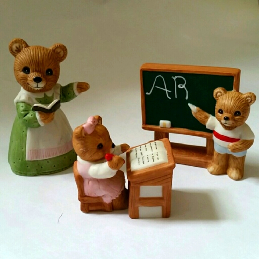 Homco School Days Figurines